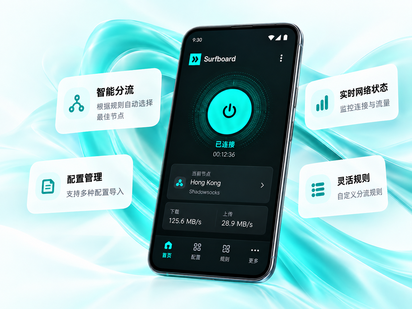 Surfboard 功能与界面概念展示