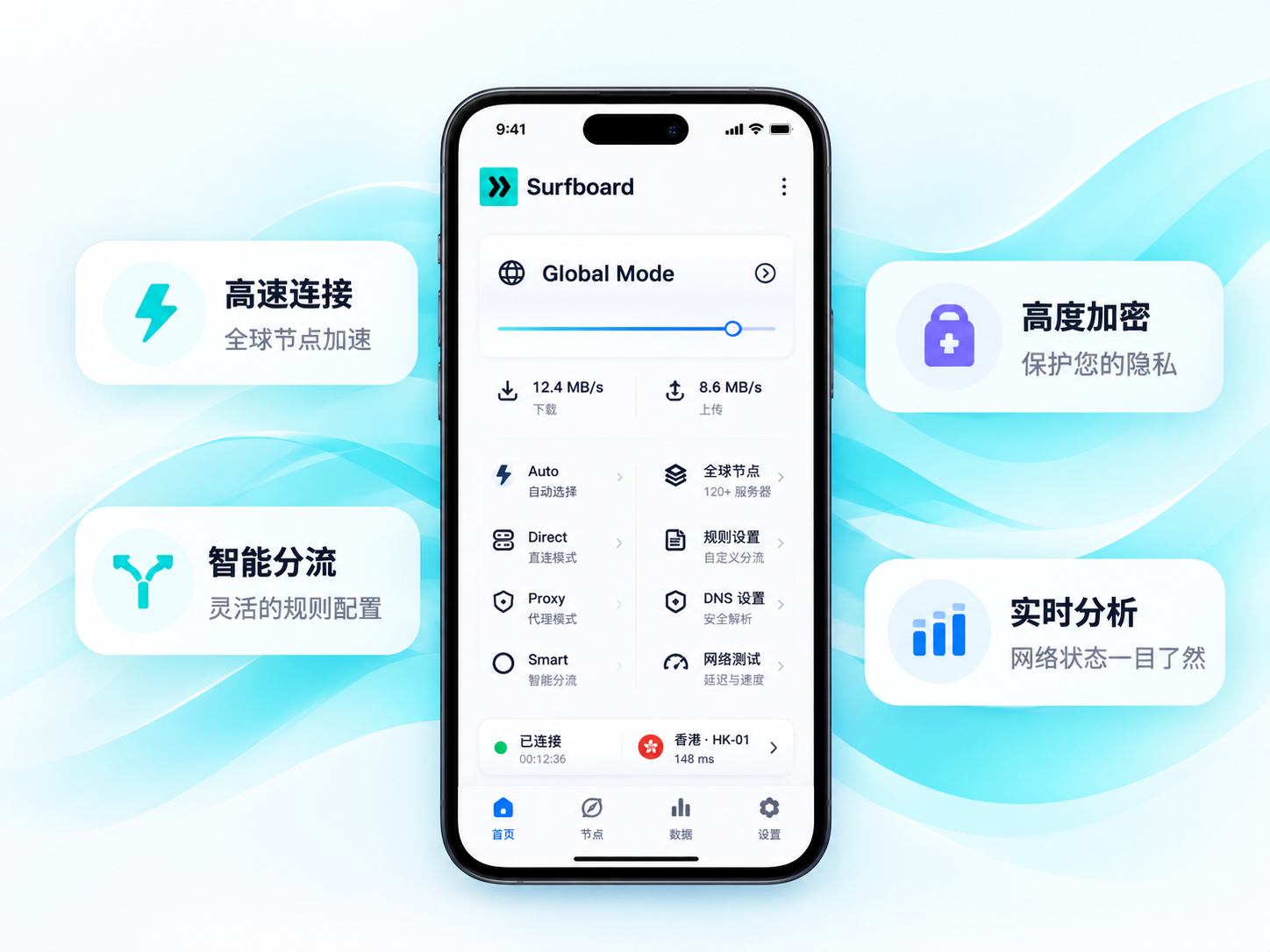Surfboard 产品界面概念展示